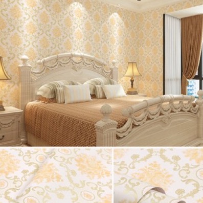 Detail Wallpaper Dinding Batik Gold Nomer 5