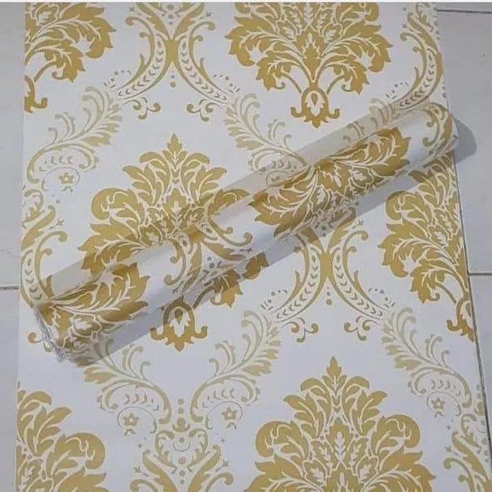 Detail Wallpaper Dinding Batik Gold Nomer 10