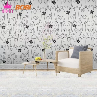 Detail Wallpaper Dinding Bunga Hitam Putih Nomer 36