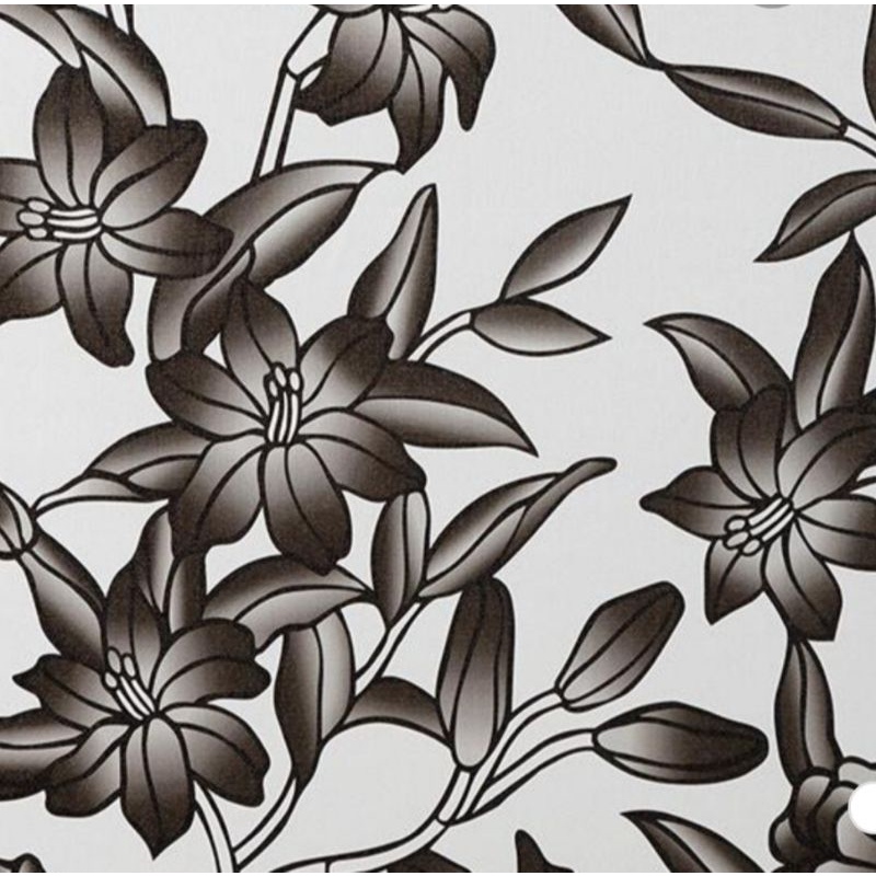 Detail Wallpaper Dinding Bunga Hitam Putih Nomer 49