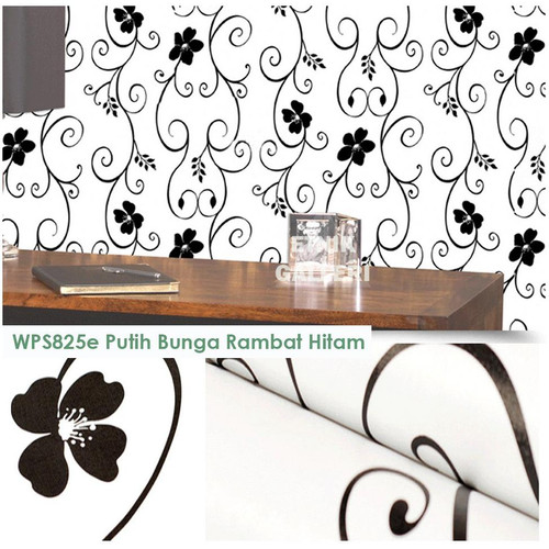 Detail Wallpaper Dinding Bunga Hitam Putih Nomer 56