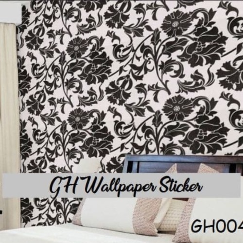 Detail Wallpaper Dinding Bunga Hitam Putih Nomer 58