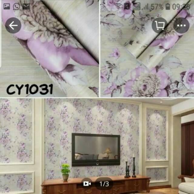 Detail Wallpaper Dinding Bunga Ungu Nomer 38