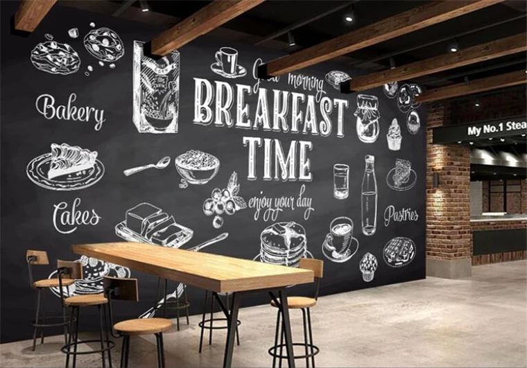 Detail Wallpaper Dinding Cafe Hitam Putih Nomer 5