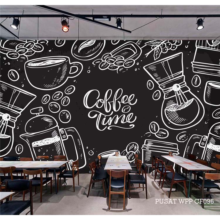 Detail Wallpaper Dinding Cafe Hitam Putih Nomer 6