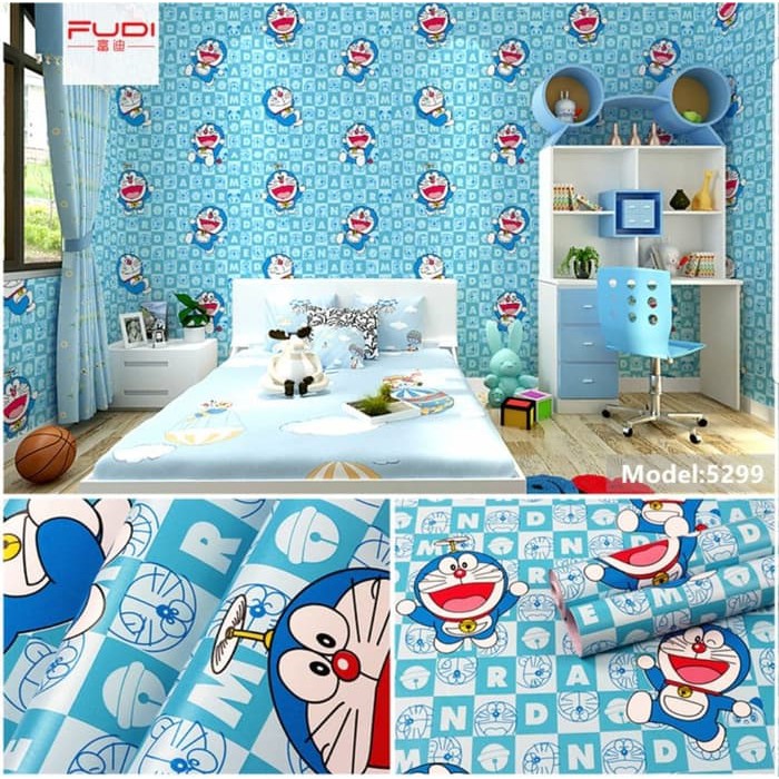 Detail Wallpaper Dinding Doraemon Nomer 2