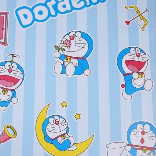 Wallpaper Dinding Doraemon Garis - KibrisPDR