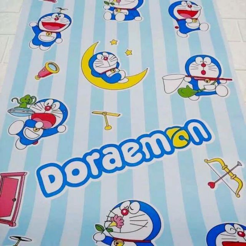 Detail Wallpaper Dinding Doraemon Garis Nomer 13