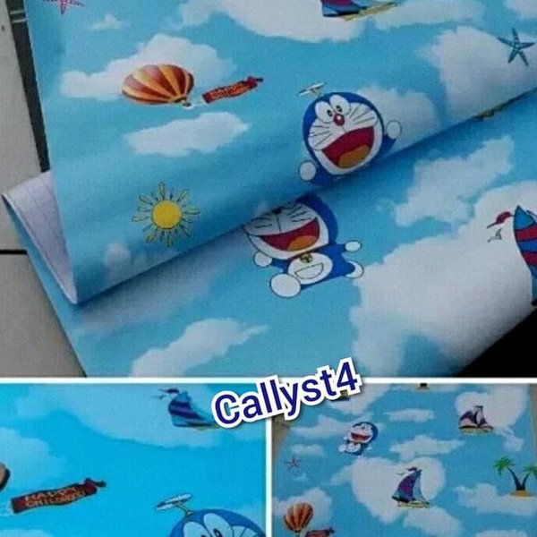 Detail Wallpaper Dinding Doraemon Garis Nomer 22