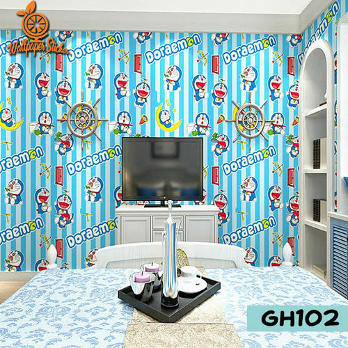 Detail Wallpaper Dinding Doraemon Garis Nomer 29