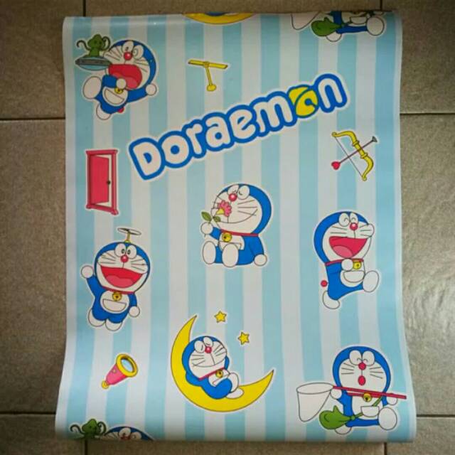 Detail Wallpaper Dinding Doraemon Garis Nomer 40