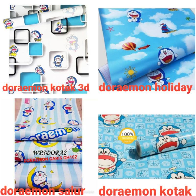 Detail Wallpaper Dinding Doraemon Garis Nomer 42