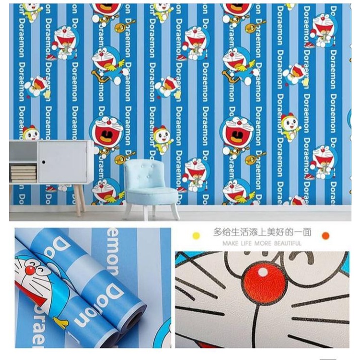 Detail Wallpaper Dinding Doraemon Garis Nomer 45