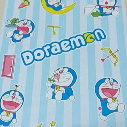 Detail Wallpaper Dinding Doraemon Garis Nomer 9