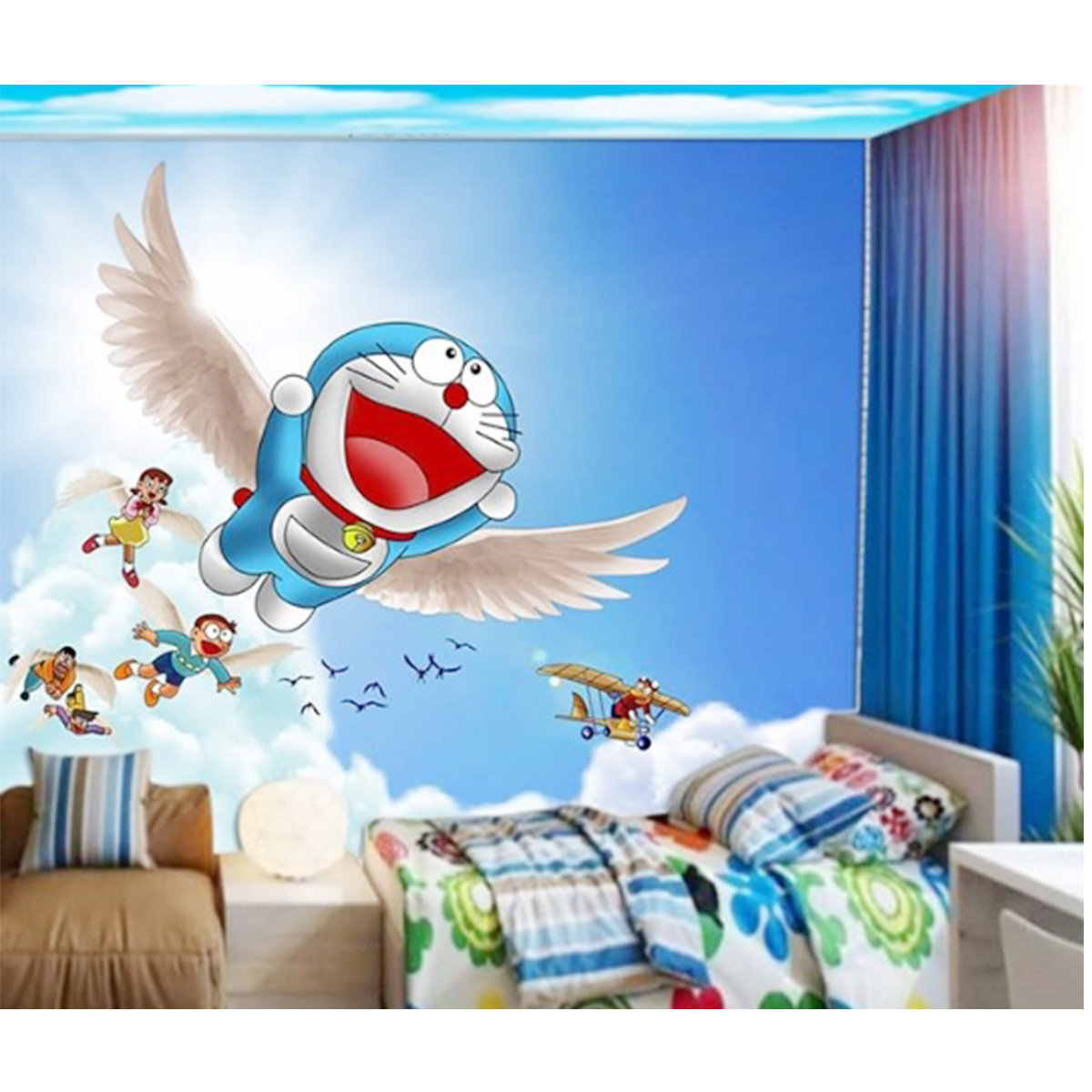 Detail Wallpaper Dinding Doraemon Keren Nomer 12