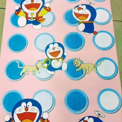 Detail Wallpaper Dinding Doraemon Pink Nomer 17