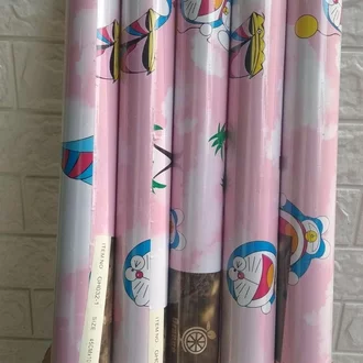 Detail Wallpaper Dinding Doraemon Pink Nomer 55