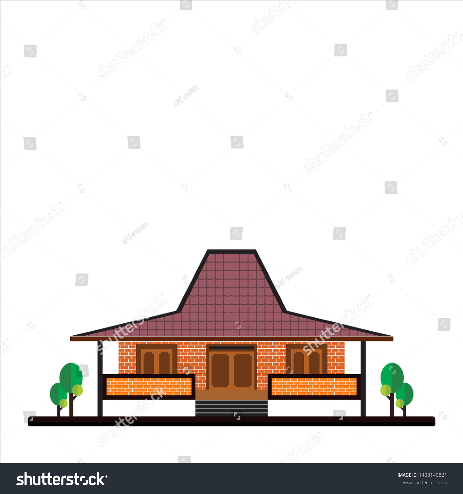 Detail Rumah Panggung Vector Nomer 16