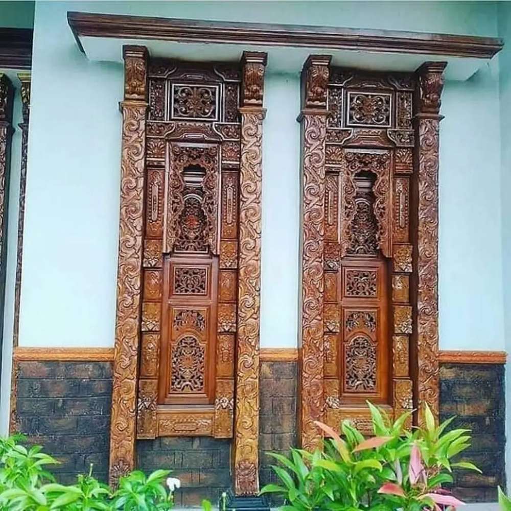 Detail Rumah Pintu Gebyok Batu Alam Nomer 53