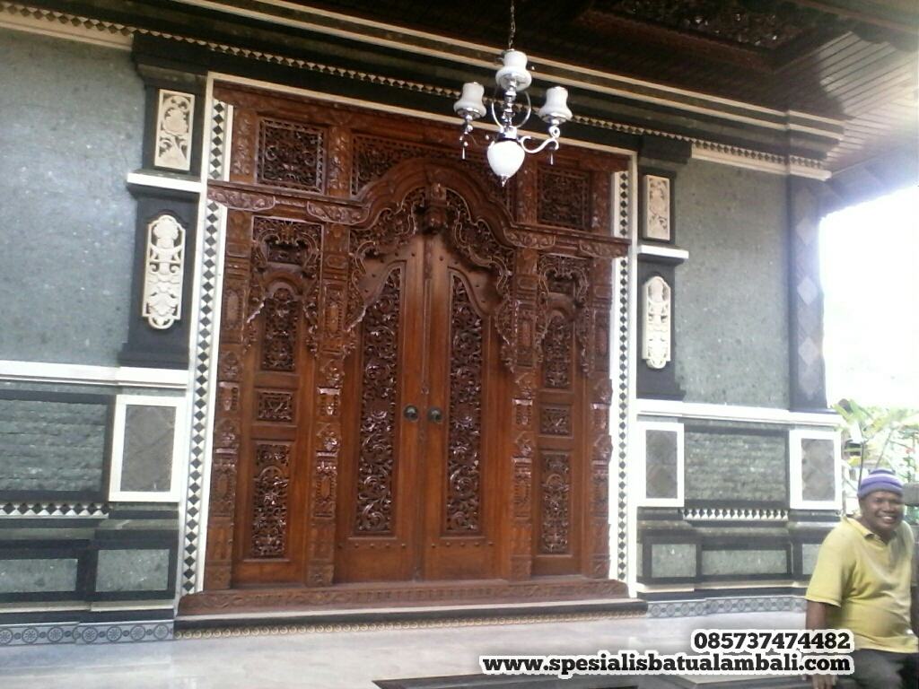 Detail Rumah Pintu Gebyok Batu Alam Nomer 9