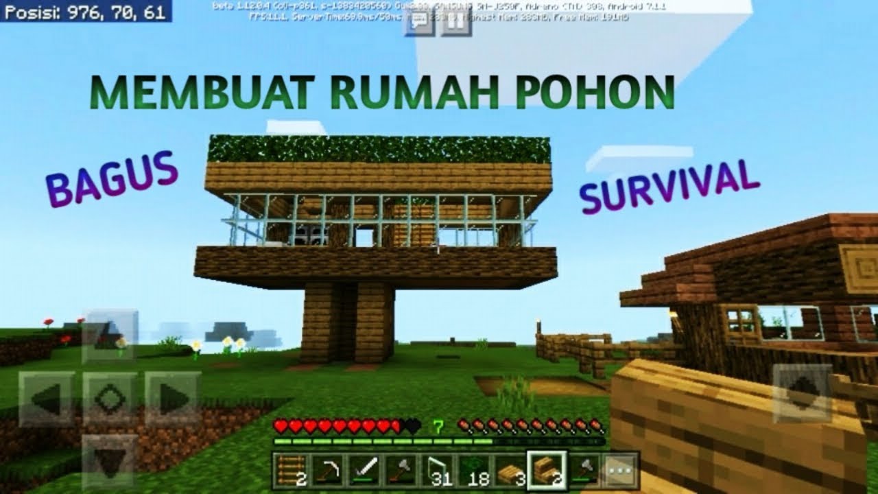 Detail Rumah Pohon Minecraft Nomer 47