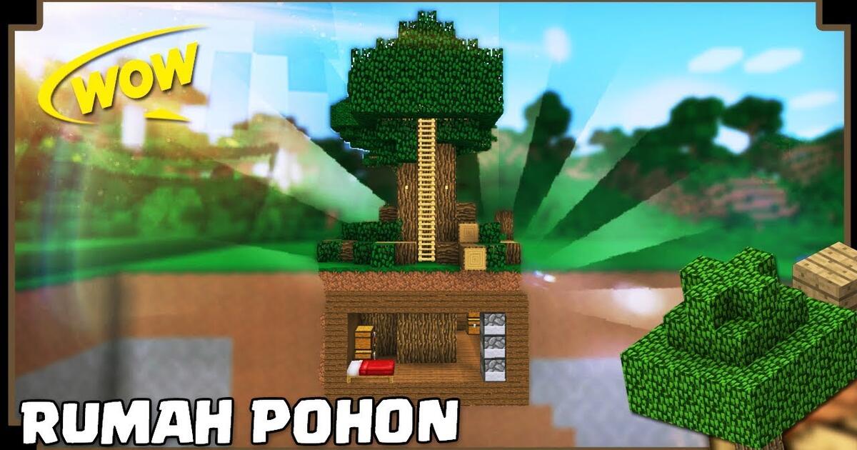 Detail Rumah Pohon Minecraft Nomer 9