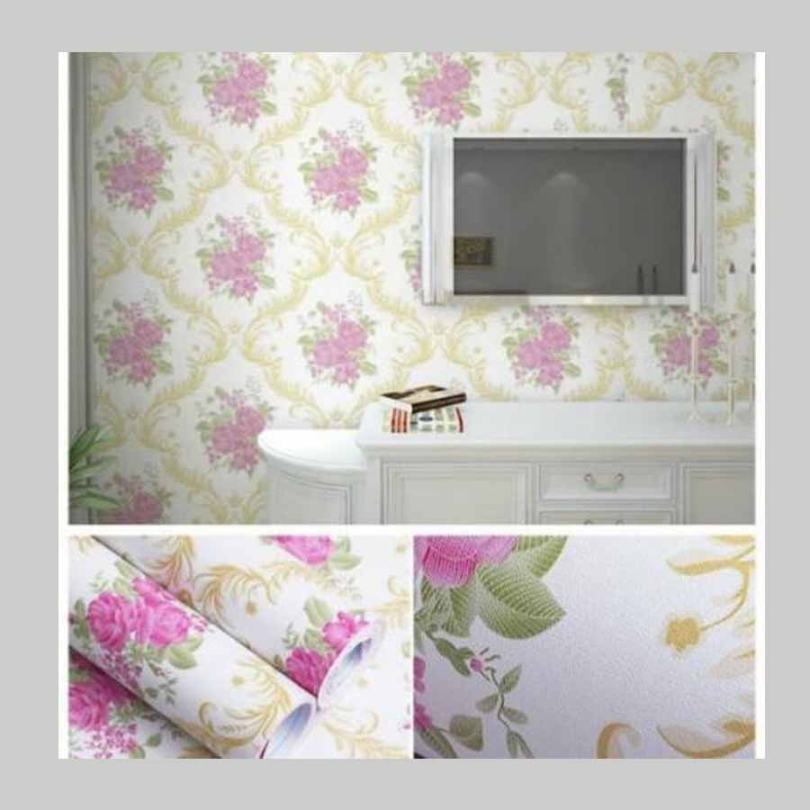 Detail Wallpaper Dinding Kamar Tidur Motif Bunga Nomer 32