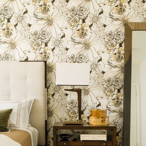 Detail Wallpaper Dinding Kamar Tidur Motif Bunga Nomer 37