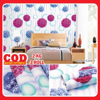 Detail Wallpaper Dinding Kamar Tidur Motif Bunga Nomer 53