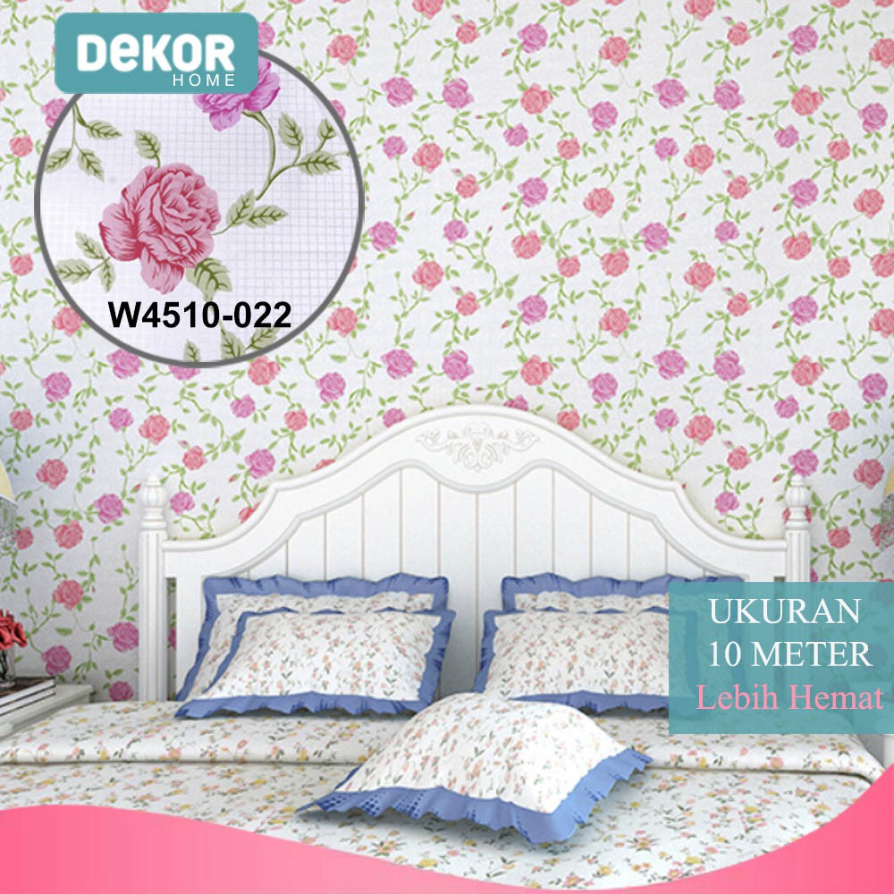 Detail Wallpaper Dinding Kamar Tidur Motif Bunga Nomer 7