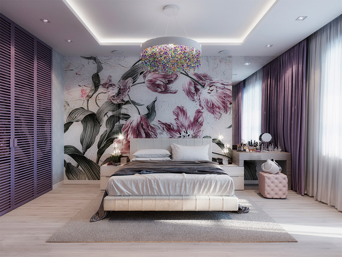 Detail Wallpaper Dinding Kamar Tidur Romantis Nomer 27