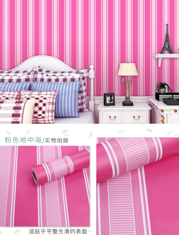 Wallpaper Dinding Kamar Tidur Warna Pink - KibrisPDR