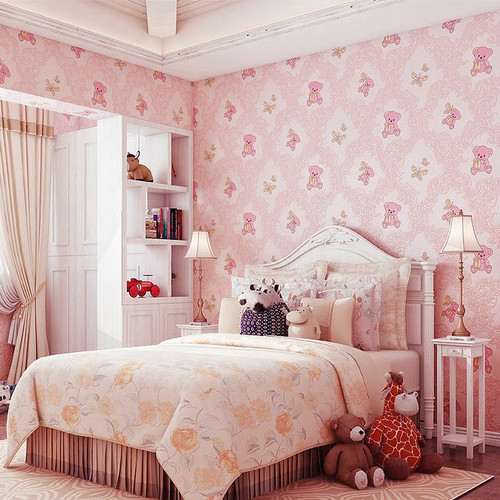 Detail Wallpaper Dinding Kamar Tidur Warna Pink Nomer 15