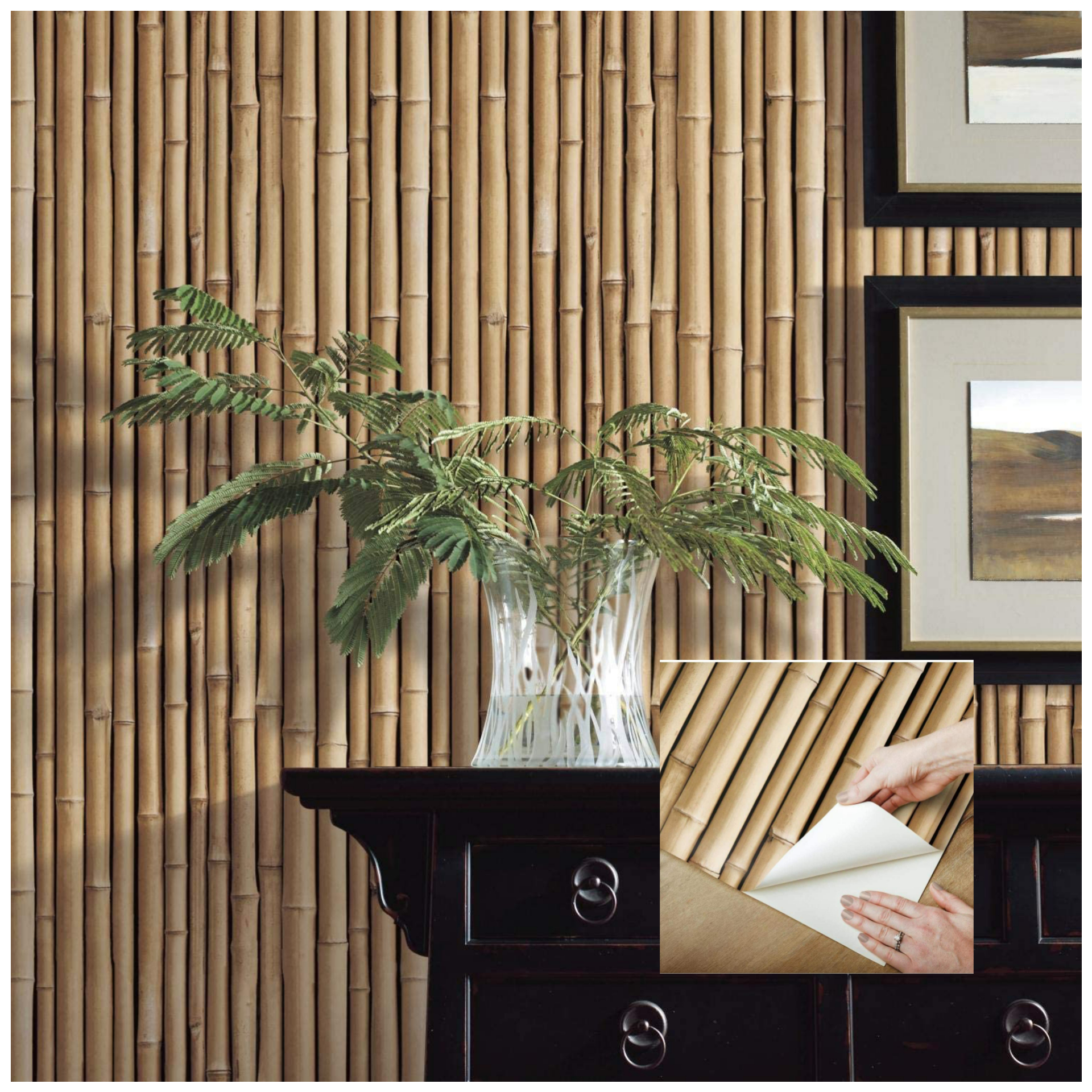 Detail Wallpaper Dinding Motif Bambu Kuning Nomer 4