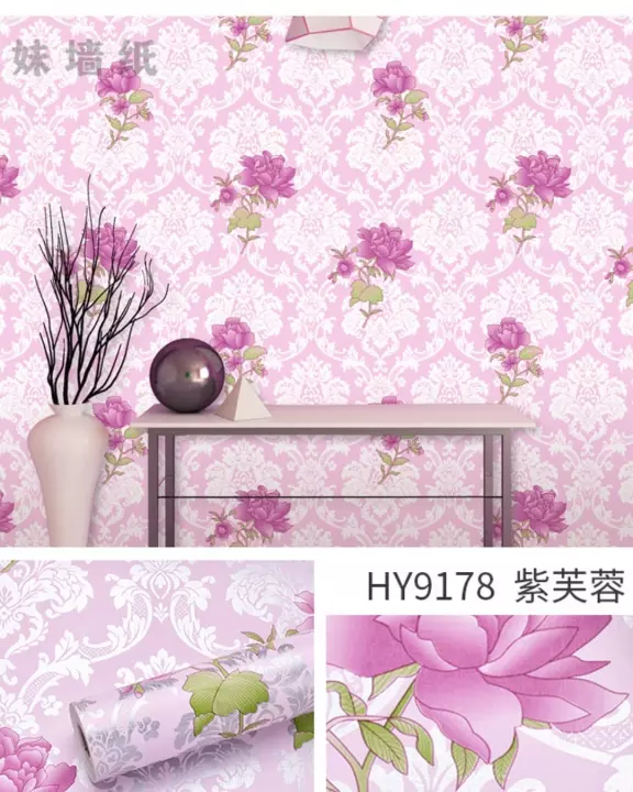 Detail Wallpaper Dinding Motif Bunga Nomer 46