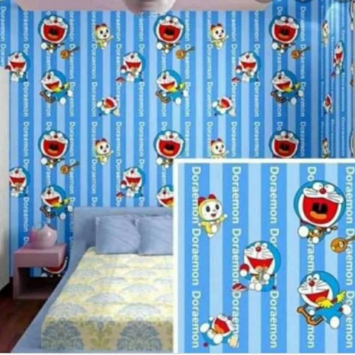 Detail Wallpaper Dinding Motif Doraemon Nomer 2