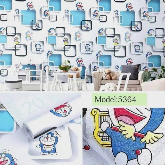 Detail Wallpaper Dinding Motif Doraemon Nomer 18