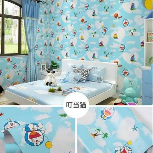 Detail Wallpaper Dinding Motif Doraemon Nomer 43