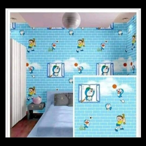 Detail Wallpaper Dinding Motif Doraemon Nomer 50