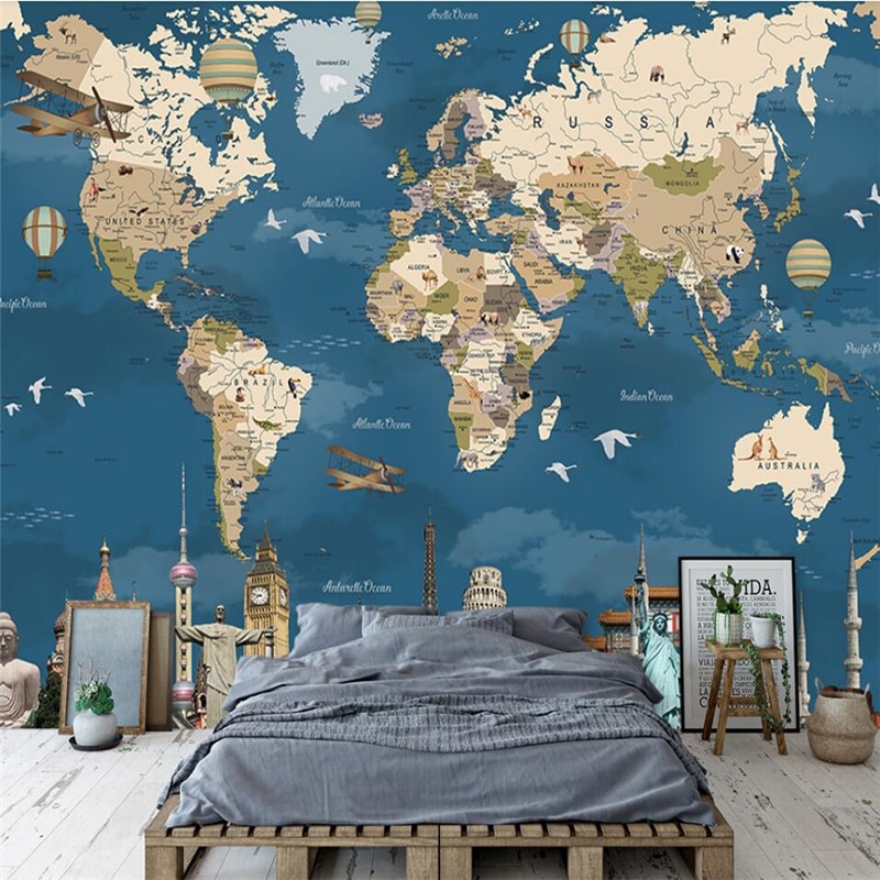 Detail Wallpaper Dinding Peta Dunia Nomer 22