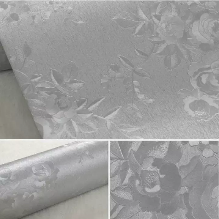 Detail Wallpaper Dinding Silver Nomer 15