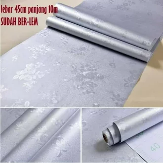 Detail Wallpaper Dinding Silver Nomer 29