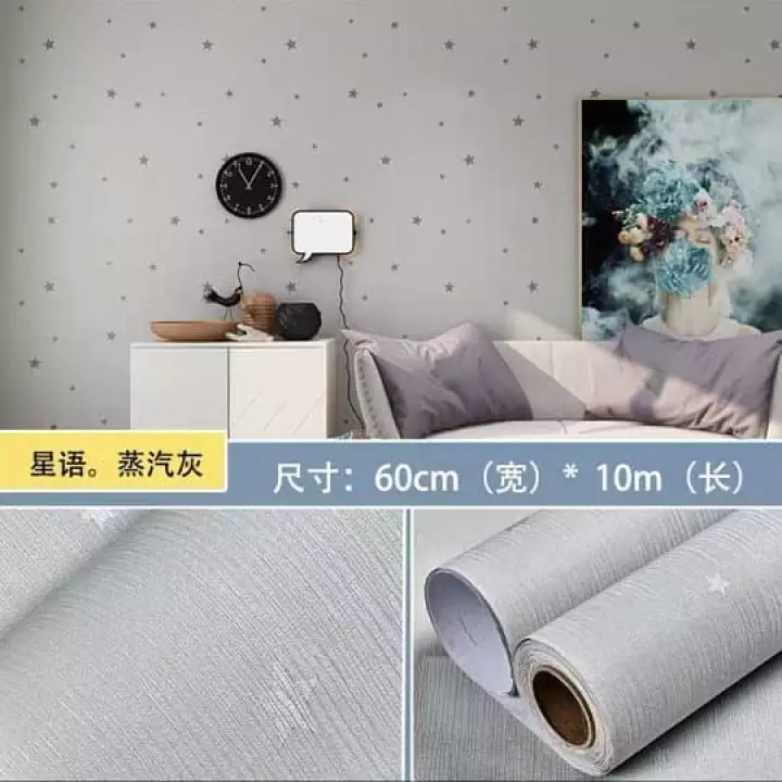 Detail Wallpaper Dinding Silver Nomer 41