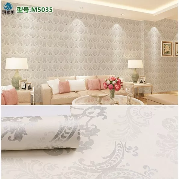Detail Wallpaper Dinding Silver Nomer 43