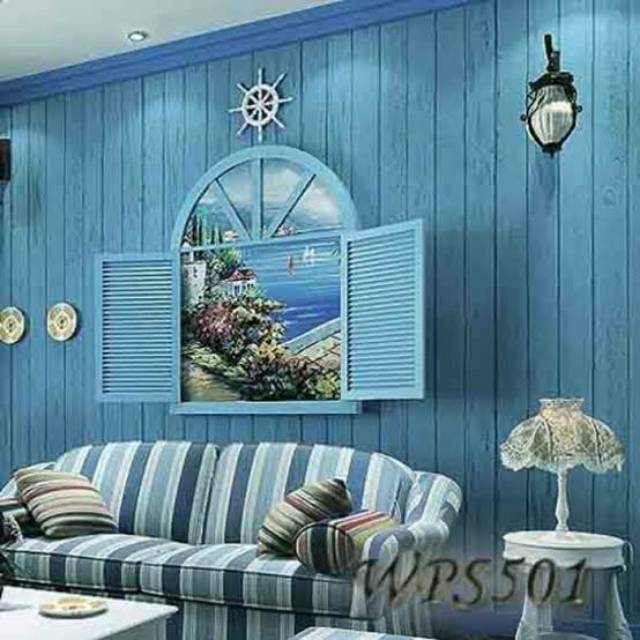 Detail Wallpaper Dinding Warna Biru Nomer 45