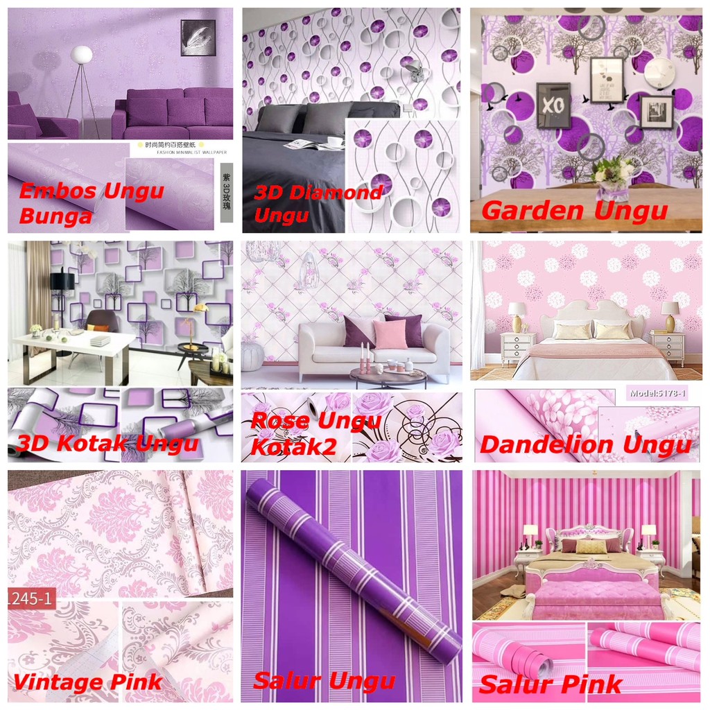 Detail Wallpaper Dinding Warna Ungu Nomer 19