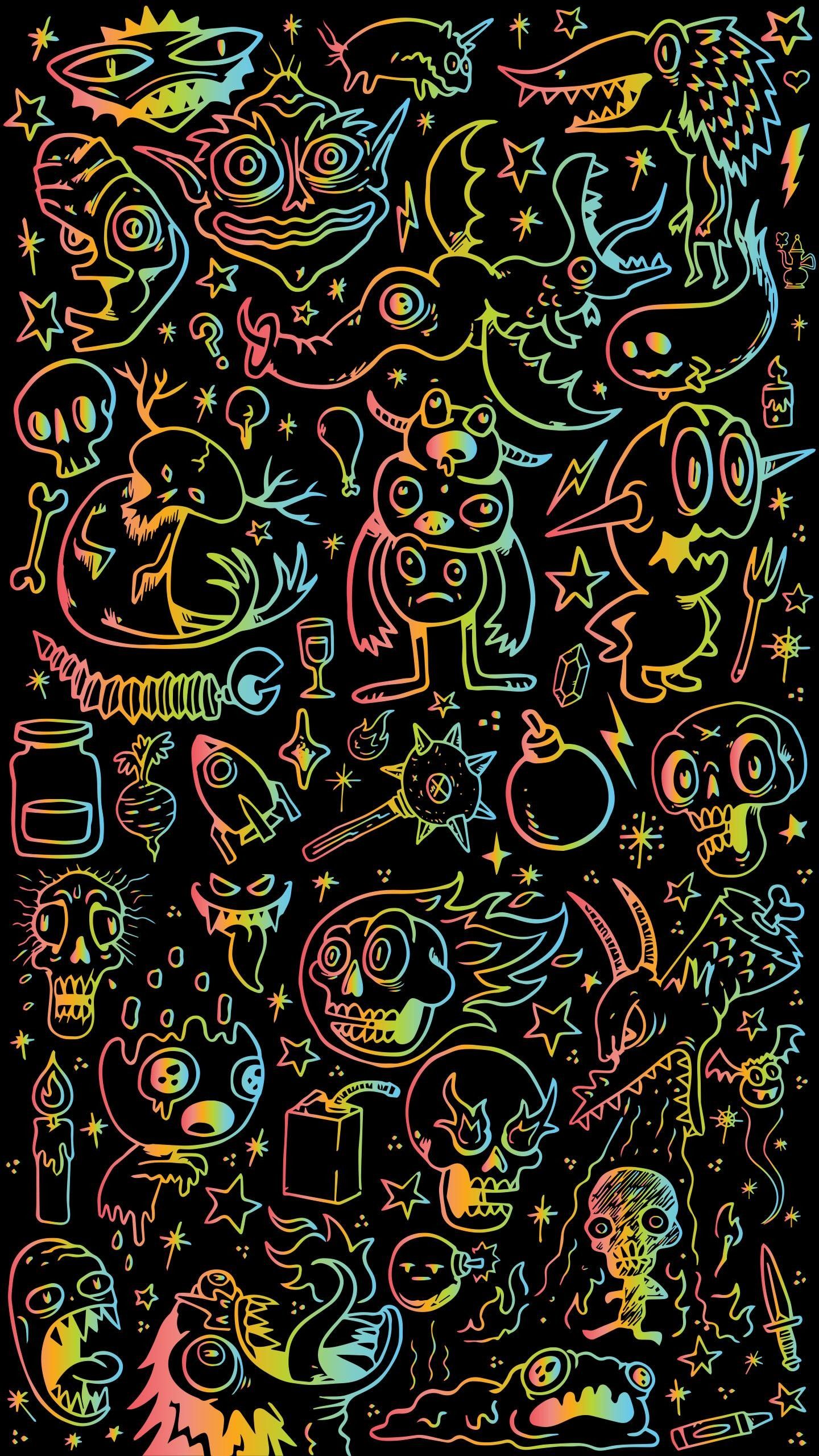 Detail Wallpaper Doodle 3d Nomer 19