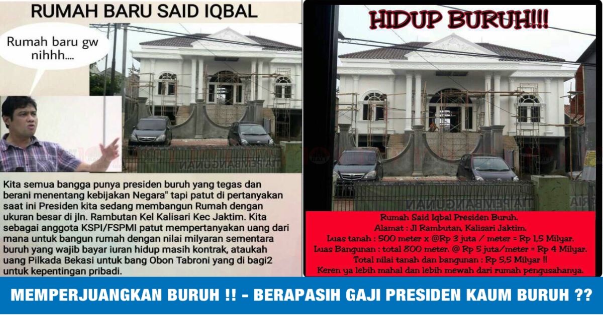 Detail Rumah Said Iqbal Nomer 23