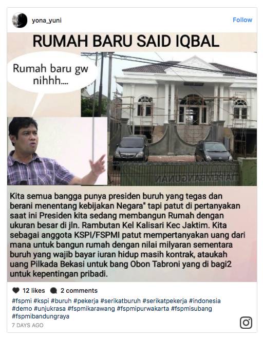 Detail Rumah Said Iqbal Nomer 35