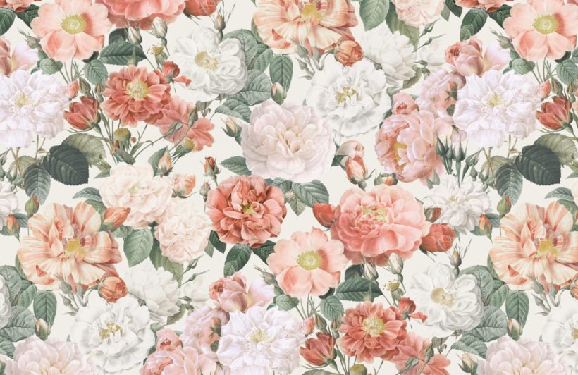 Detail Wallpaper Floral Vintage Nomer 7